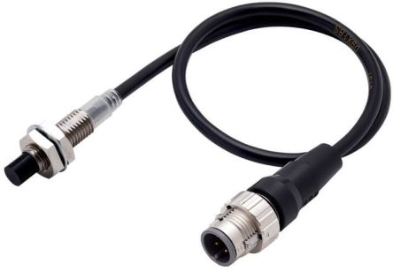 Omron Inductive Threaded Barrel Proximity Sensor, M8, 6 mm Detection, 2-Wire NO, 10 → 30 V dc [E2E-X6MD18-M1TGJ 0.3M]; 265-5323