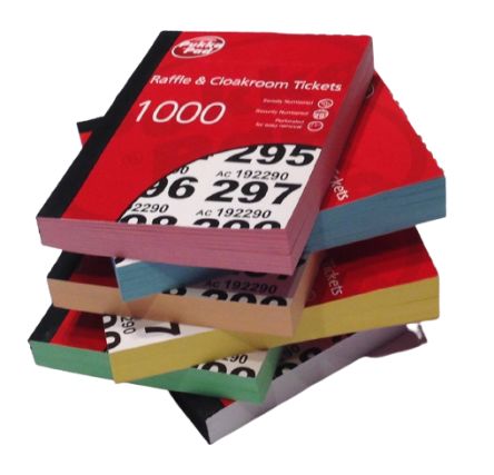 Pukka Pads Raffle Ticket Label Sheet [RAF1000]; 265-5592