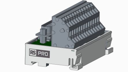 RS PRO 25-Contact Male Interface Module, D-sub Connector, DIN Rail Mount, 1A [0]; 265-7032