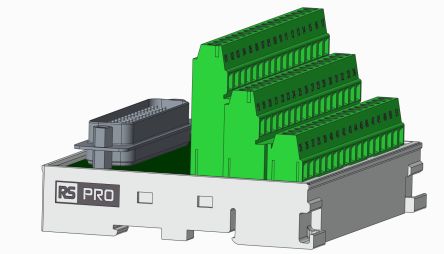 RS PRO 50-Contact Male Interface Module, D-sub Connector, DIN Rail Mount, 1A [0]; 265-7033