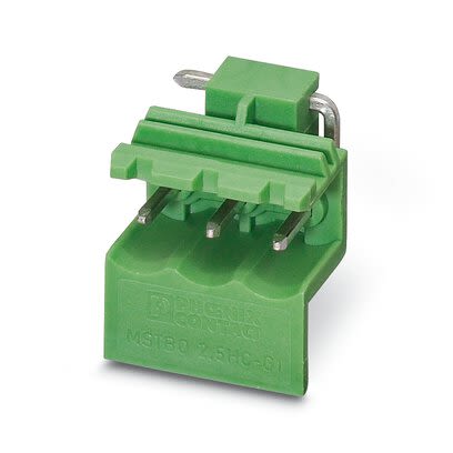 Phoenix Contact Straight Wave Soldering Mount PCB Header, 5 mm Pitch, 1 Row(s), Shrouded [1861028]; 265-7446
