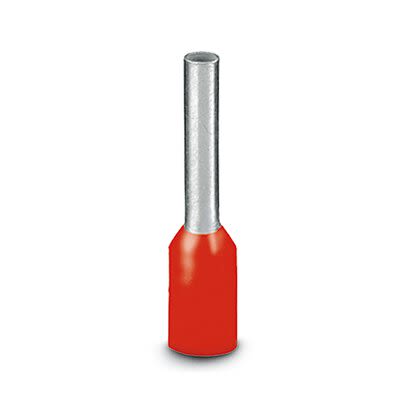 Phoenix Contact, AI 1 - 8 RD - 1000 Ferrule, 8mm Pin Length, 1.5mm Pin Diameter, Red [3200904]; 265-7577