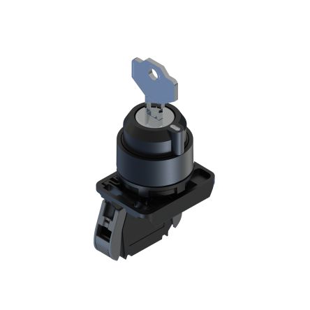 RS PRO Knob Key Switch - (1NO) 30mm Cutout Diameter, Illuminated 2 Positions [0]; 265-7660
