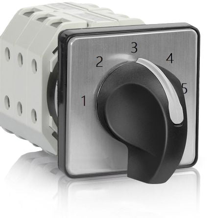 RS PRO, SP 5 Position 30° Multi Step Cam Switch, 500V ac, 16A, Knob Actuator [0]; 265-7672