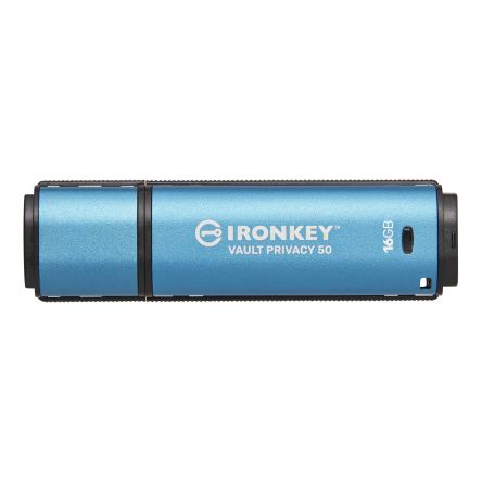 Kingston IronKey Vault Privacy 50 16 GB USB 3.2 USB Stick [IKVP50/16GB]; 265-7736