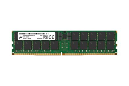 Micron 64 GB DDR5 Server RAM, 4800MHz, RDIMM, 1.1V [MTC40F2046S1RC48BA1R]; 265-8584