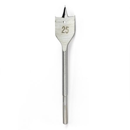 Gripit Flat Series Steel Flat Wood Drill Bit, 25mm Diameter, 12 cm Overall [DRILLGP25]; 265-9263