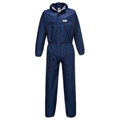 Portwest Navy Disposable Coverall, L [ST30NARL]; 265-9319