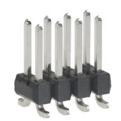 Molex 71308 Series Vertical Surface PCB Header, 8 Contact(s), 2.54 mm Pitch, 2 Row(s), Unshrouded [15-91-2080]; 265-9352