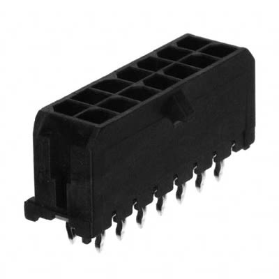Molex 43045 Series Vertical PCB Header, 20 Contact(s), 3 mm Pitch, 2 Row(s), Shrouded [43045-2027]; 265-9358