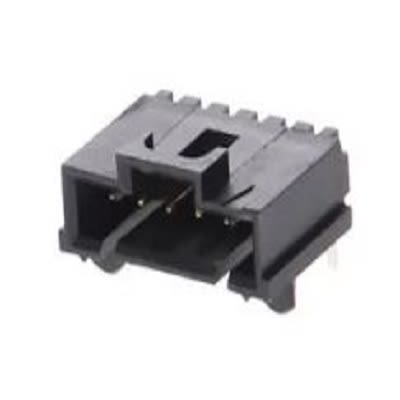 Molex 70555 Series Right Angle PCB Header, 6 Contact(s), 2.54 mm Pitch, 1 Row(s), Shrouded [70555-0040]; 265-9406