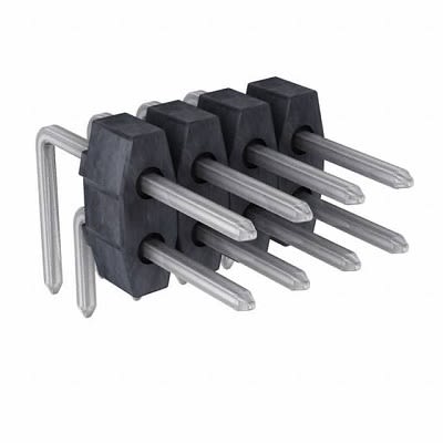 Molex 90122 Series Right Angle PCB Header, 4 Contact(s), 2.54 mm Pitch, 2 Row(s), Unshrouded [90122-0122]; 265-9453