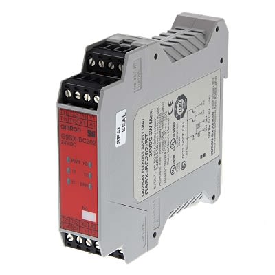 Omron Basic Unit G9SX 2 Auxiliary Contacts Safety Relay 24V dc, Dual-Channel 2 Safety Contacts [G9SX-BC202-RT DC24]; 266-0032