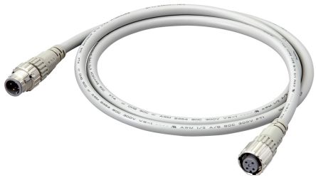 Omron, XS5W Series Cable Connector, 20m Cable Length for Use with Sensors [XS5W-D421-L81-F]; 266-0062