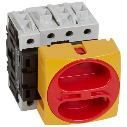 Legrand 4 Pole Panel Mount, Screw Mount Switch Disconnector - 50A Maximum Current, 20kW Power Rating, IP65 [0 221 14]; 266-0243
