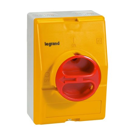 Legrand 4 Pole Switch Disconnector - 20A Maximum Current, 8kW Power Rating, IP65 [0 221 82]; 266-0248