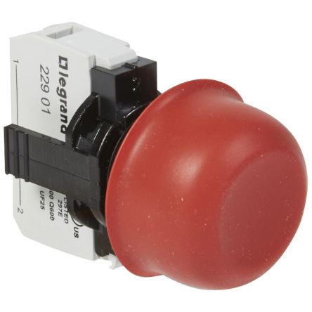 Legrand Osmoz Series Push Button, Panel Mount, 1, IP67 [0 237 11]; 266-0277