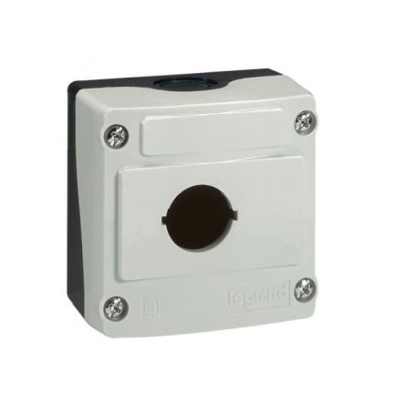 Legrand Grey Plastic Empty Control Station - 1 Hole 22.5mm Diameter [024200]; 266-0290