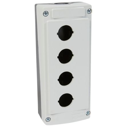 Legrand Grey Plastic Empty Control Station - 4 Hole 22.5mm Diameter [0 242 04]; 266-0292
