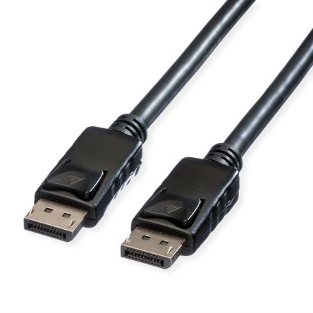 Roline Male DisplayPort to Male DisplayPort  Cable, 4096 x 2560, 1.5m [11.04.5629-20]; 266-0515