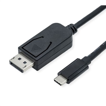 Roline USB C to DisplayPort Adapter Cable, USB 3.1, 1 Supported Display(s) - 7680 x 4320 [11.04.5837-10]; 266-0532