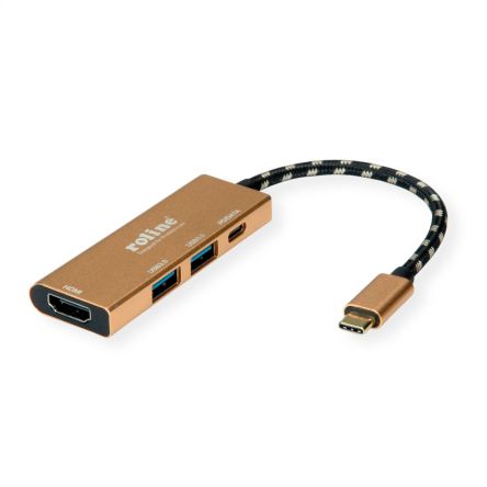 Roline USB C to HDMI Adapter Cable, USB 3.2, 1 Supported Display(s)  - up to 4K [12.02.1119-5]; 266-0562