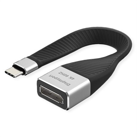 Roline USB C to DisplayPort Adapter, USB 3.1, 1 Supported Display(s)  - up to 4K [12.03.3240-10]; 266-0571