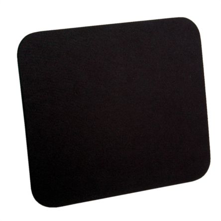 Roline Black Nylon Mouse Pad 250 x 215 x 5mm 5mm Height [18.01.2040-50]; 266-0603