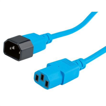 Roline Straight IEC C14 Plug to Straight IEC C13 Socket Power Cable, 800mm [19.08.1527-25]; 266-0627