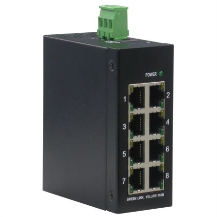 Roline 21.13.1156, Unmanaged 8 Port Switch [21.13.1156-1]; 266-0642