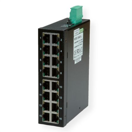 Roline 21.13.1157, Unmanaged 16 Port Switch [21.13.1157-1]; 266-0643