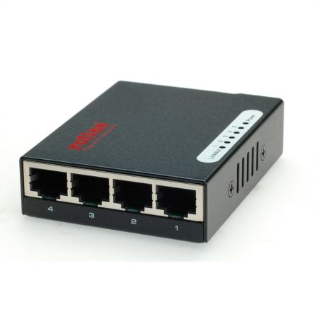Roline 21.14.3133, Unmanaged 5 Port Switch [21.14.3133-4]; 266-0647