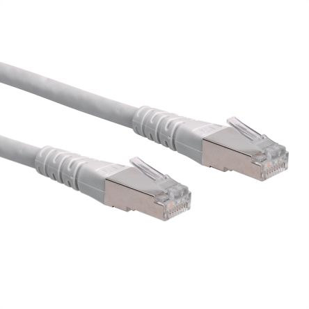 Roline, 5m Cat6, Grey RJ45 to Male RJ45 Male, S/FTP, Terminated PVC Sheath [21.15.0835-50]; 266-0659