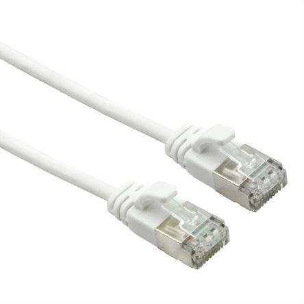 Roline, 1m Cat7, White RJ45 to Male RJ45 Male, U/FTP, Terminated LSZH Sheath [21.15.1711-100]; 266-0712