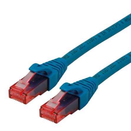 Roline, 1.5m Cat6, Blue RJ45 to Male RJ45 Male, UTP Unshielded, Terminated LSZH Sheath [21.15.2544-100]; 266-0721