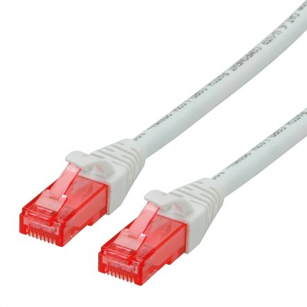 Roline, 1.5m Cat6, White RJ45 to Male RJ45 Male, UTP Unshielded, Terminated LSZH Sheath [21.15.2564-100]; 266-0723