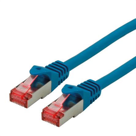 Roline, 1.5m Cat6a, Blue RJ45 to Male RJ45 Male, S/FTP, Terminated LSZH Sheath [21.15.2644-100]; 266-0729