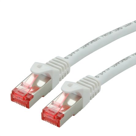 Roline, 1.5m Cat6a, White RJ45 to Male RJ45 Male, S/FTP, Terminated LSZH Sheath [21.15.2664-100]; 266-0731