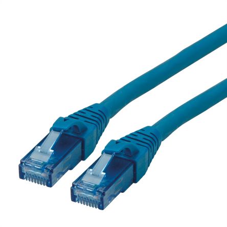Roline, 1.5m Cat6a, Blue RJ45 to Male RJ45 Male, UTP Unshielded, Terminated LSZH Sheath [21.15.2744-100]; 266-0737