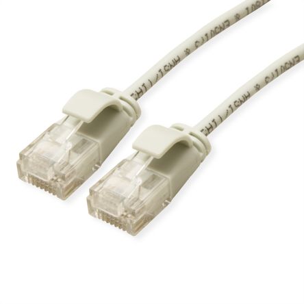 Roline, 150mm Cat6a, Grey RJ45 to Male RJ45 Male, UTP Unshielded, Terminated LSZH Sheath [21.15.3900-100]; 266-0747