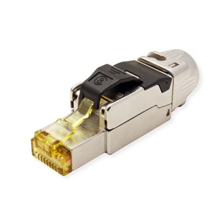 Roline Connectors RJ-45 Series Male RJ45 Modular Plug, Wire Mount, Cat8 1 Port 1 -Way [21.17.3086-50]; 266-0809