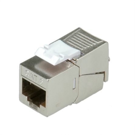 Roline RJ45 Keystone Jack Series Female RJ45 Connector, Keystone Mount, Cat6 1 Port 1 -Way [26.11.0377-50]; 266-0819