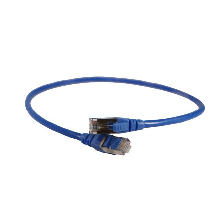 Legrand, 500mm Cat6, Blue RJ45 to RJ45, F/UTP, Terminated PVC Sheath [051815]; 266-1050