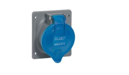Legrand, Hypra IP44 Blue 3P+E Socket Socket, Rated At 16A, 250 V No [0 520 19]; 266-1055
