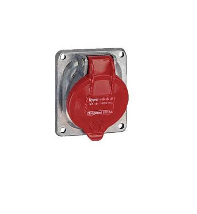 Legrand, Hypra IP44 Red Surface Mount 3P + N + E Socket Socket, Rated At 16A, 415 V No [0 522 34]; 266-1069