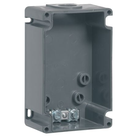 Legrand Grey Plastic Back Box, IP44, Wall Mount, 1 Gangs, 102 x 162 x 62.5mm [0 529 79]; 266-1094