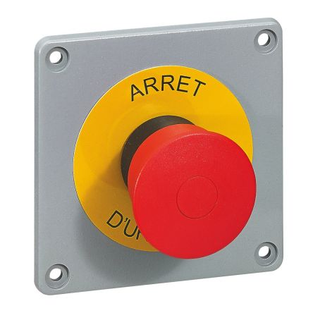 Legrand Emergency Stop Push Button, Panel Mount, 1NO, IP66 [0 577 45]; 266-1136