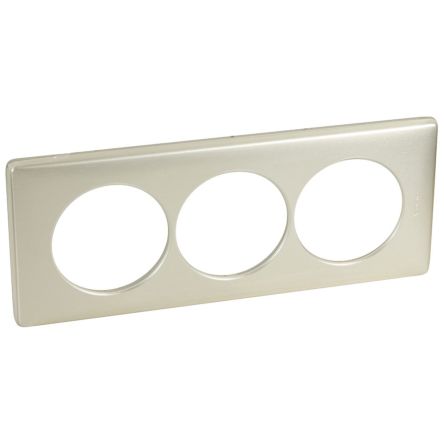 Legrand 3 Gang Metal Gang Plate [0 689 09]; 266-1169