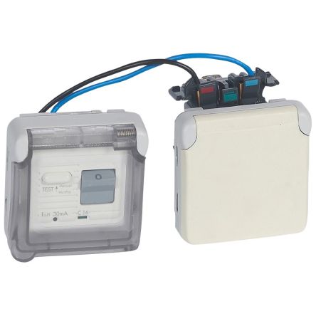 Legrand, Plexo IP55 White 2P+E Socket Socket, Rated At 16A, 250 V No [0 696 45]; 266-1179