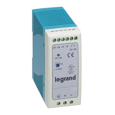 Legrand Switching Power Supply, 1 466 01, 12V dc, 1.67A, 20W, 100 → 240V ac Input Voltage [1 466 01]; 266-1235